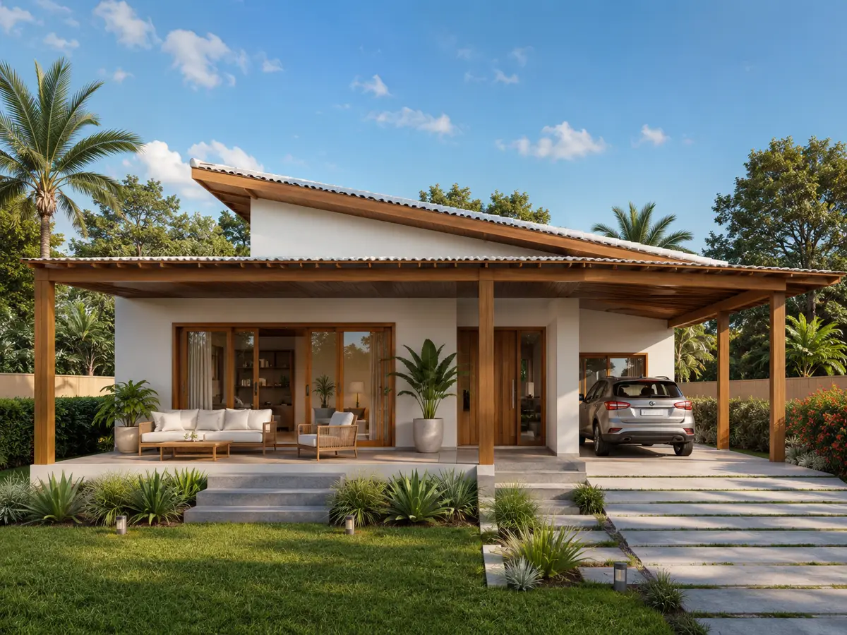 Casa de campo construída com nossos projetos