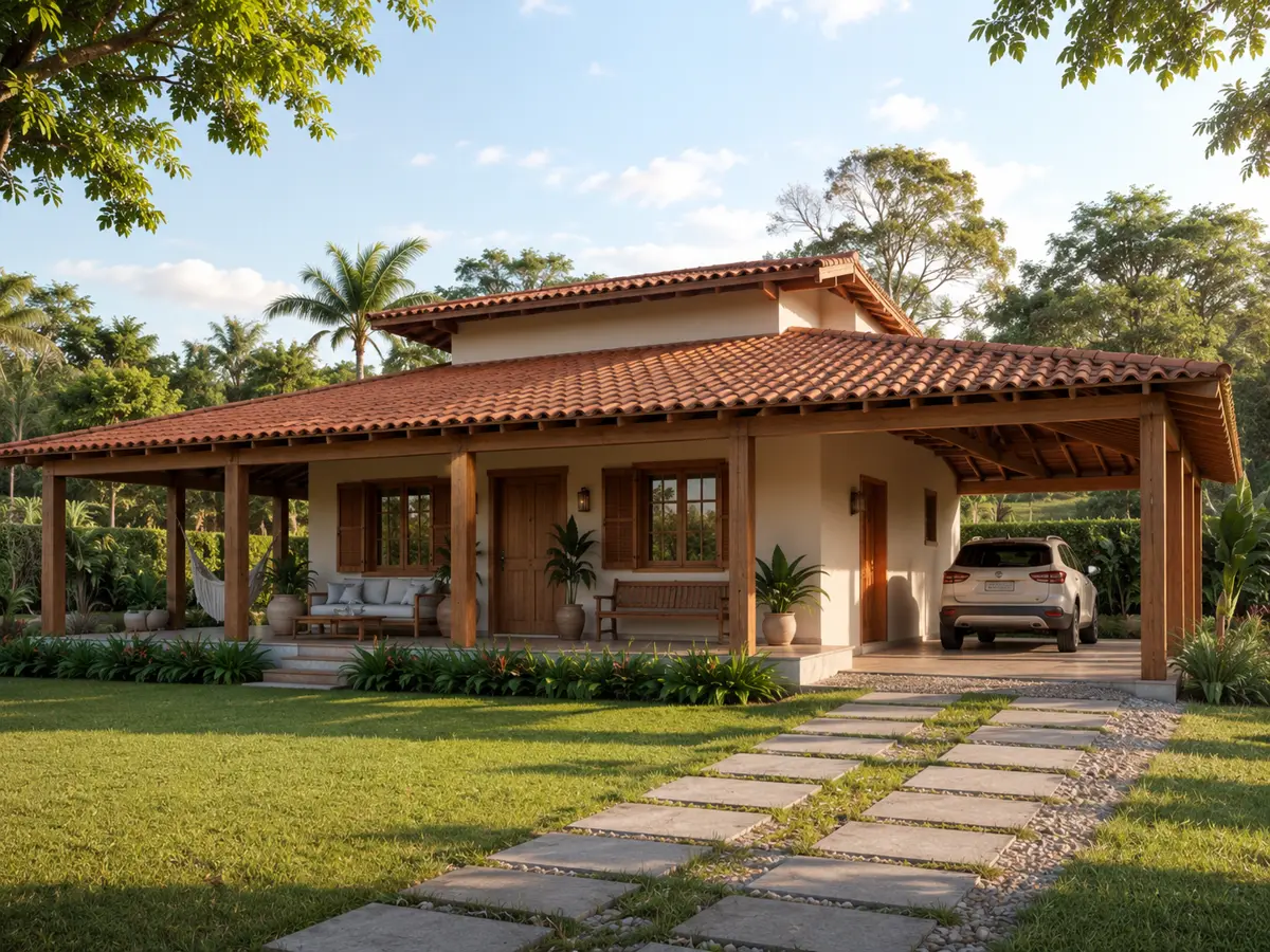 Casa de campo construída com nossos projetos