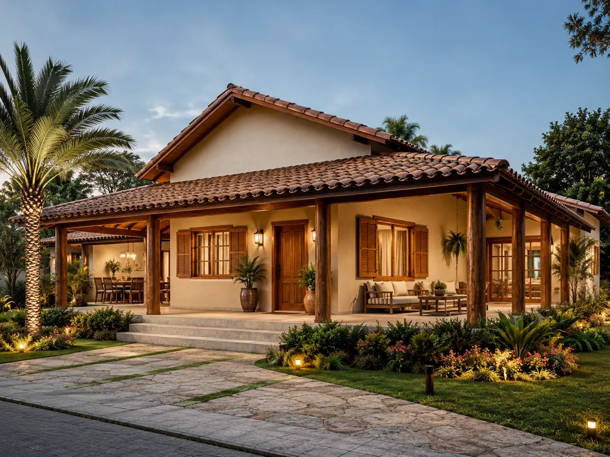 Casa de campo construída com nossos projetos